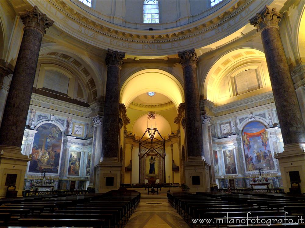 Biella (Italy) - Interior of the Upper Basilica of the Sanctuary of Oropa